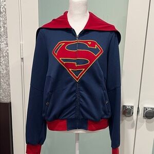 Hot Topic Supergirl Zip Jacket Size Large
